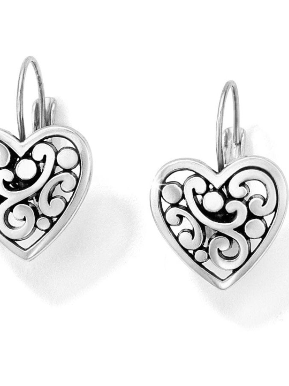 Brighton Contempo Heart Leverback Earrings